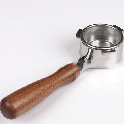 54mm Handle Walnut Coffee Handle Bottomless Stainless Steel
