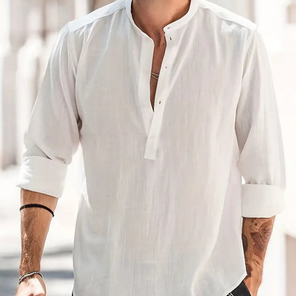 Long-sleeved Breathable Button-down Shirt