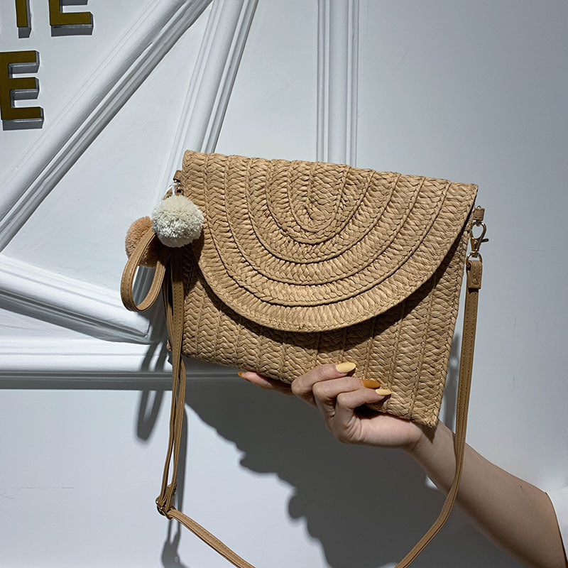Hand Woven Messenger Handbag