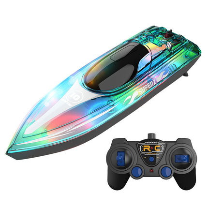 Luminous Remote-control High-speed Speedboat LED Glare Remote Children Ship Model