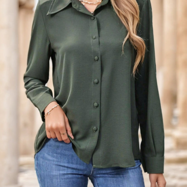 Bottomed Close Long Sleeve Shirts