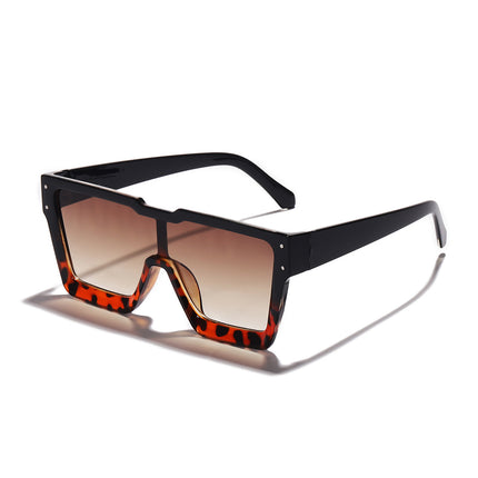 Oversized One-Piece Lens Sunglasses UV400