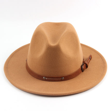 Flat Woolen Top Jazz Hat