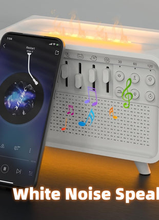 4-in-1 ホワイトノイズ、Bluetoothスピーカー、ナイトライト、加湿器のオールインワンマシン