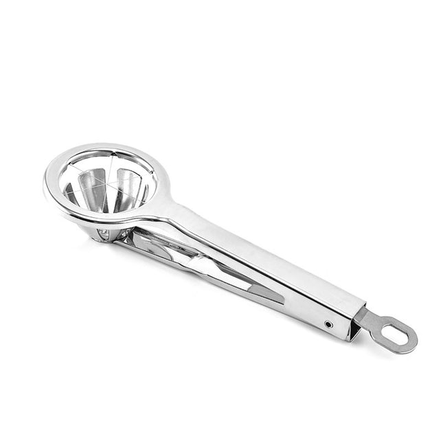 Stainless Steel Hexagonal Egg Cutter — Perfect Slices Every Time!
