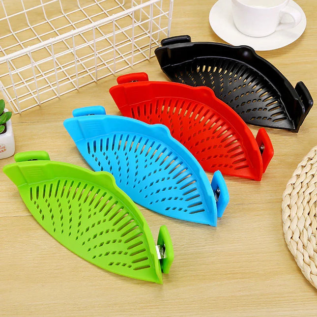 Clip-On Silicone Strainer Funnel