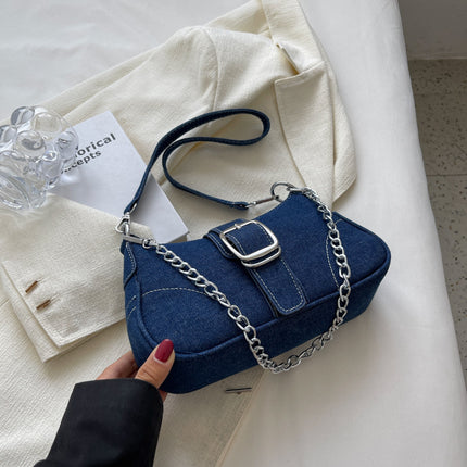 Denim Small Square Shoulder Crossbody Bag
