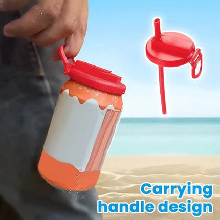 Reusable Soda Can Lid & Straw Cap