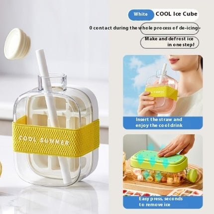 One-Click Moulding Cooling Cup Straw Included