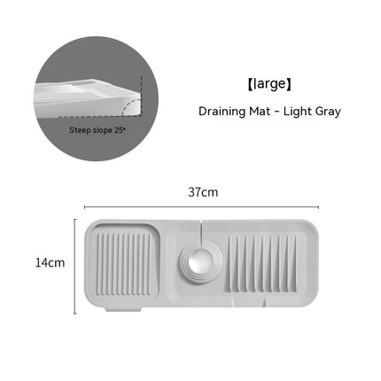 Faucet Silicone Mat Anti-splash with Drain