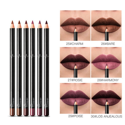 PUDAIER Lipliner Waterproof Set of 6