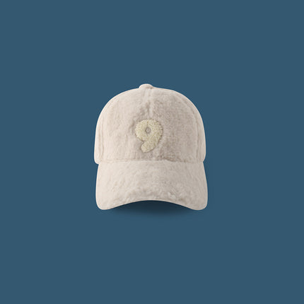Numbers Lamb Wool Plush Hat