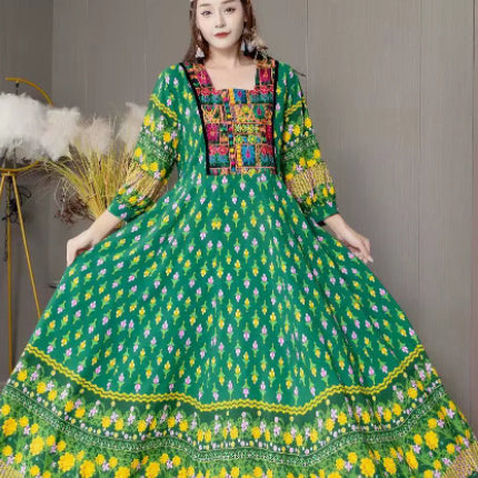 Creative Bohemian Embroidered Dress