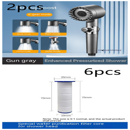 3-Gear Adjustable High-Pressure Shower Head