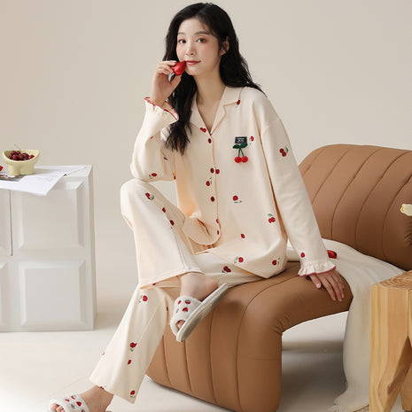 Pijama de algodón de doble cara