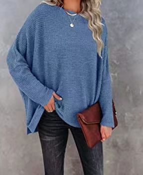 Casual Off-the-shoulder Batwing Long Sleeve Pullover Sweater