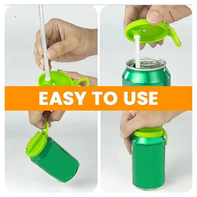 Reusable Soda Can Lid & Straw Cap