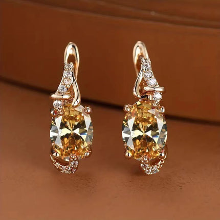 Finely Inlaid Stud Earrings