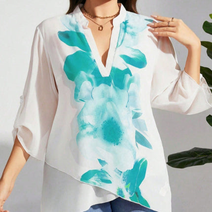 Plus Size Loose Elegant Shirt
