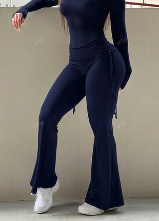 Flared Slimming and Versatile Sport Pants