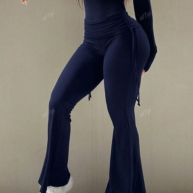 Flared Slimming and Versatile Sport Pants