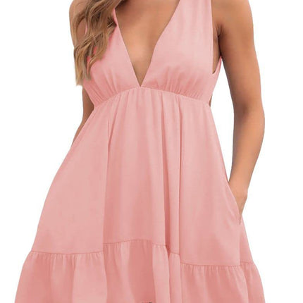 Backless Sleeveless Sling Dress