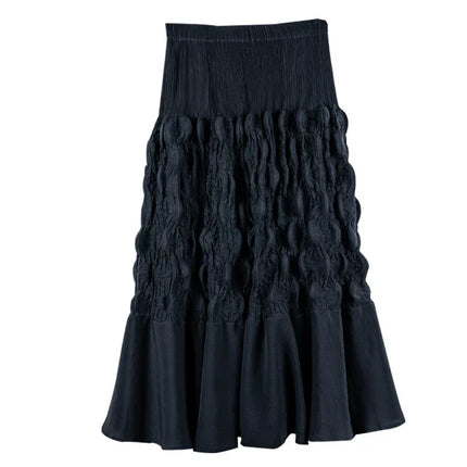 Designed Slimming Graceful Pleated Skirt