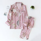Rayon long sleeve pink swan