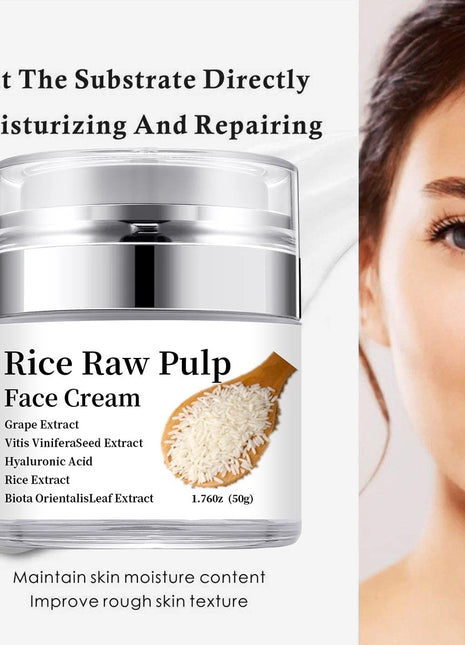 Rice Raw Pulp Face Cream | Hydrating Brightening & Anti-Aging Moisturizer