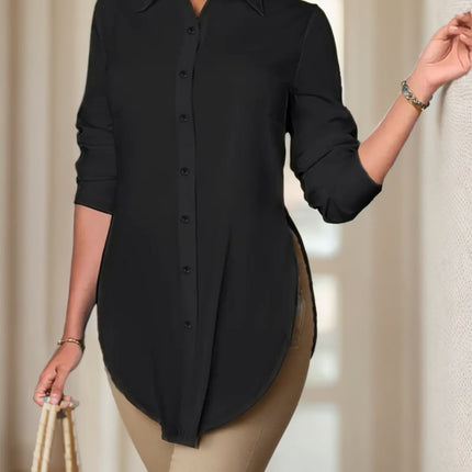 Split Button Front Shirt