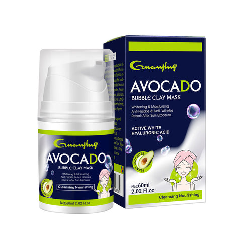 Avocado Bubble Clay Mask Oil Control Blackhead Removal Clean Pores