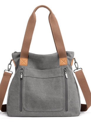 Women Canvas Tote Bag – Large Capacity Shoulder Bag