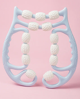 Plastic Roller Massager Relax Leg Ten Three Wheels Ring Foam