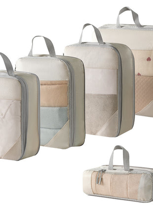 Travel Compression Mesh Storage Bag Suit Combination