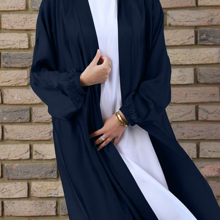Bubble Satin Cardigan Abaya