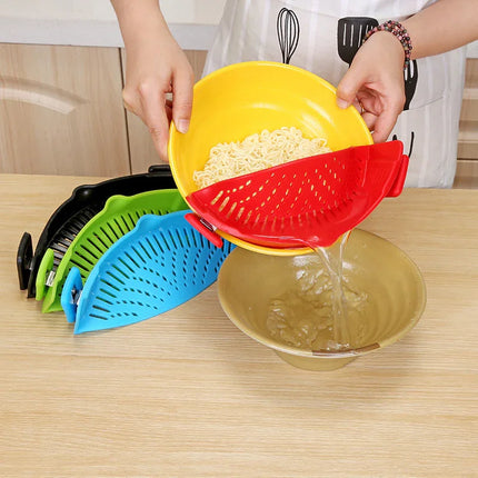 Clip-On Silicone Strainer Funnel