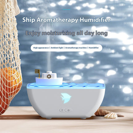 Mini Ship Aroma Diffuser Air Humidifier USB Type C