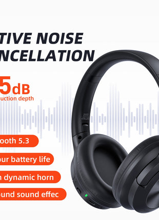 ANC Gaming Wireless Bluetooth Headset with Active Noise Cancellation