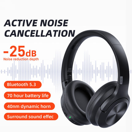 ANC Gaming Wireless Bluetooth Headset with Active Noise Cancellation