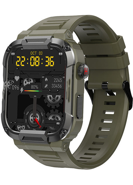 Reloj inteligente MK66 con llamada Bluetooth, batería grande de 400 mAh
