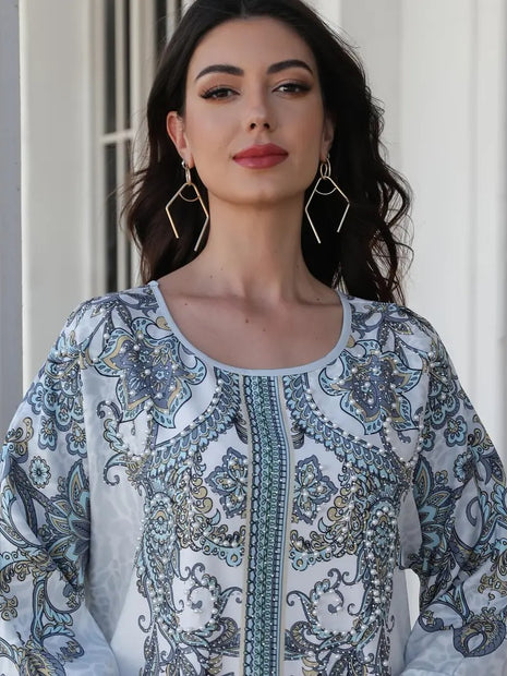Vestido Suave y Elástico de Manga Larga
