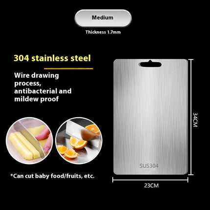 Double-sided 304 Stainless Steel Cutting Board