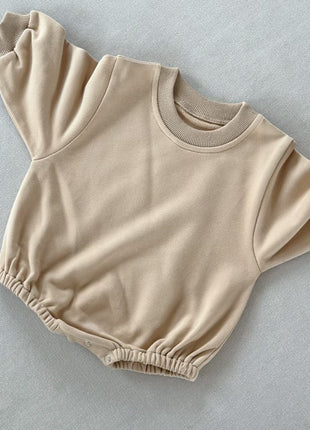Baby Cotton Winter Onesie – 0–24 Months