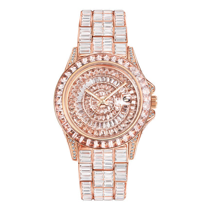 Square Full Diamond Watch High-grade Zircon
