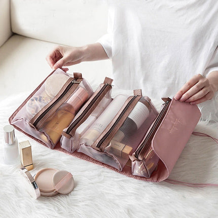 Split 4-in-1 Multi-Functional Travel Cosmetic Bag