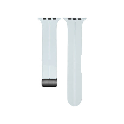 Magnetic Suction Folding Buckle Silicone Applicable to Apple Watch
