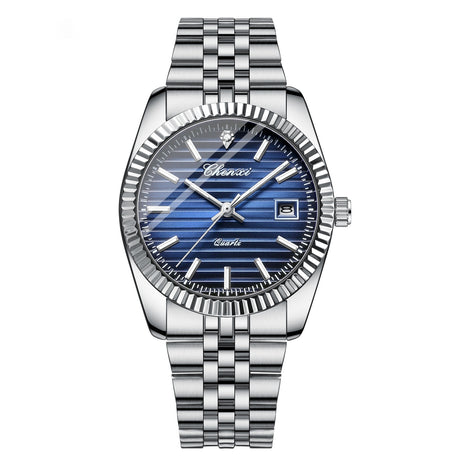 Reloj de cuarzo luminoso impermeable de calendario de negocios