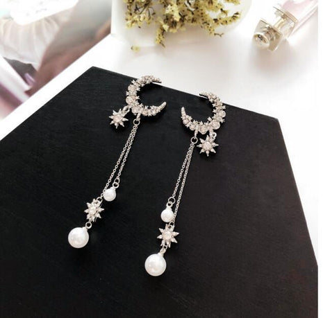 Pendientes de Tassels y Estrellas