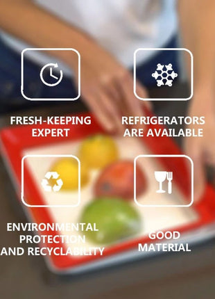 Reusable Food Preservation Tray — Keep Food Fresher, Longer, Greener