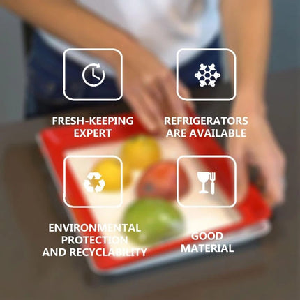 Reusable Food Preservation Tray — Keep Food Fresher, Longer, Greener